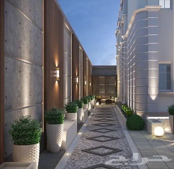 تصميم واجهات فلل وقصور لاند سكيب وداخلي تميز وابداع 4