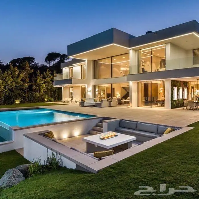 تصميم واجهات فلل وقصور لاند سكيب وداخلي تميز وابداع 8