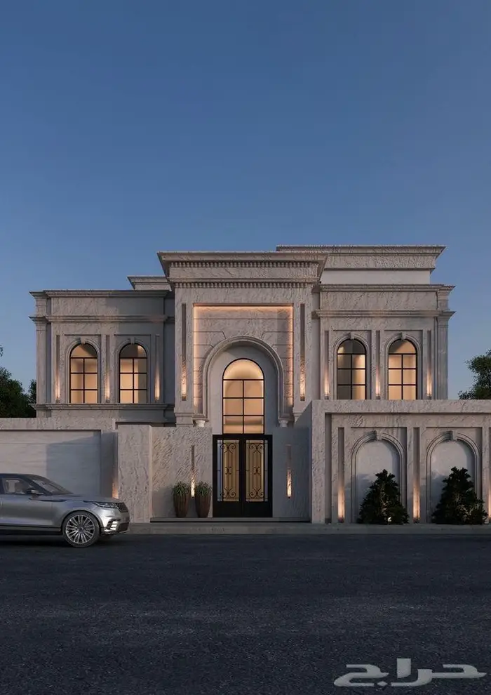 تصميم واجهات فلل وقصور لاند سكيب وداخلي تميز وابداع 1