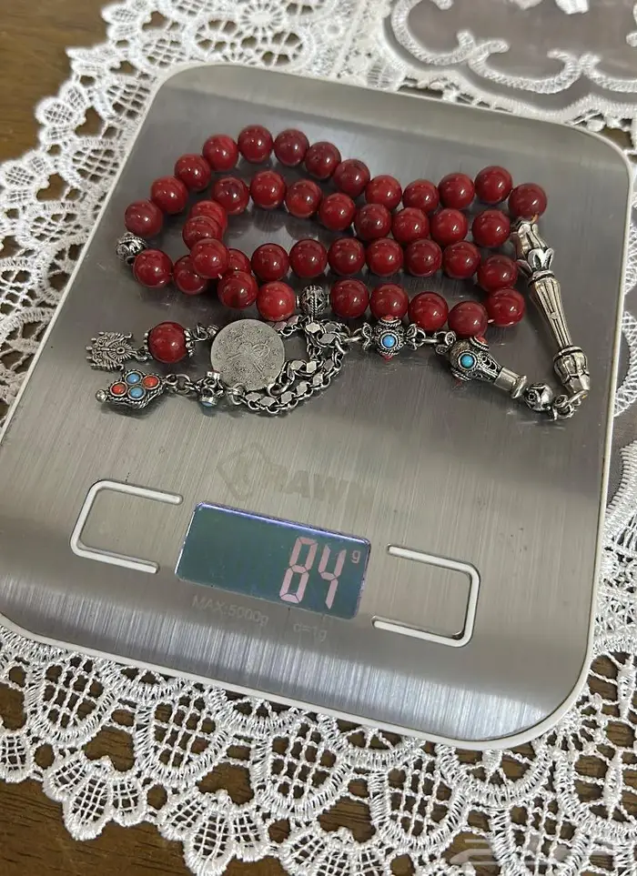 سبحة مرجان ايطالي حر من النوادر 3