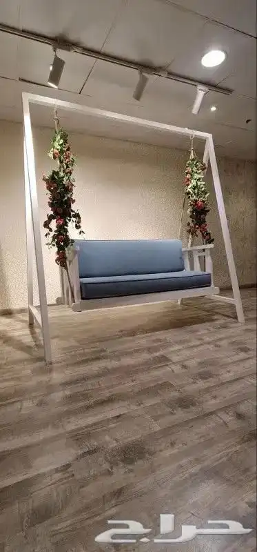 كراسي خارجية خشب حديد 41