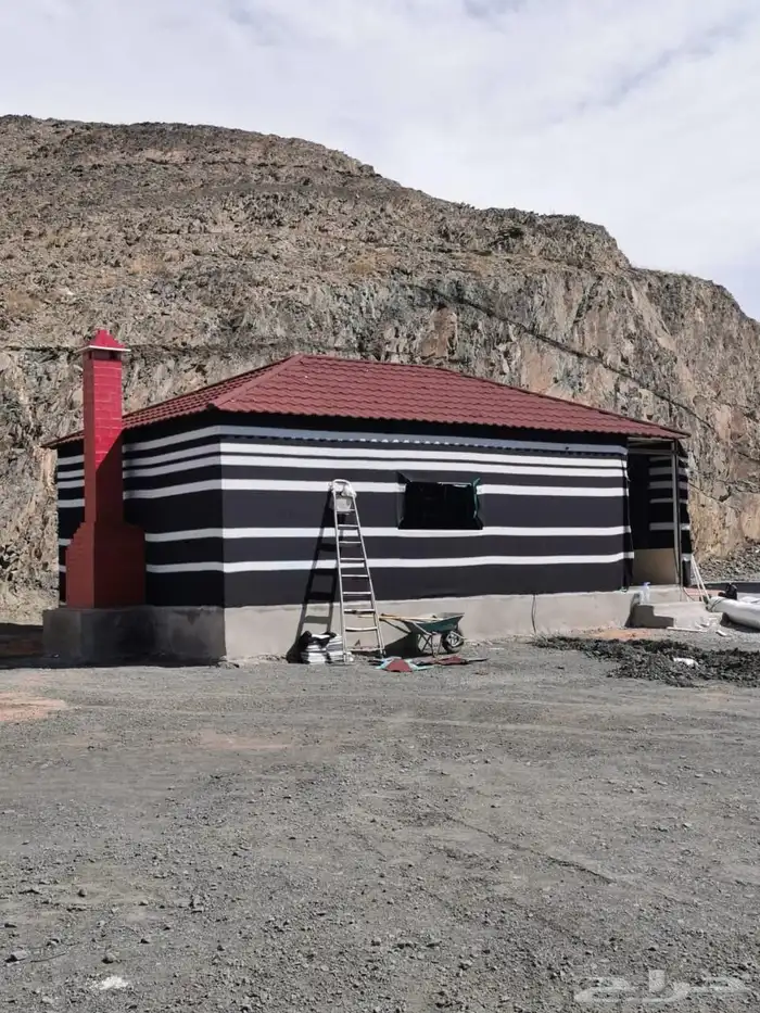 تفصيل سقف قرميد مع تلبيس قماش ومجالس عربيه 14