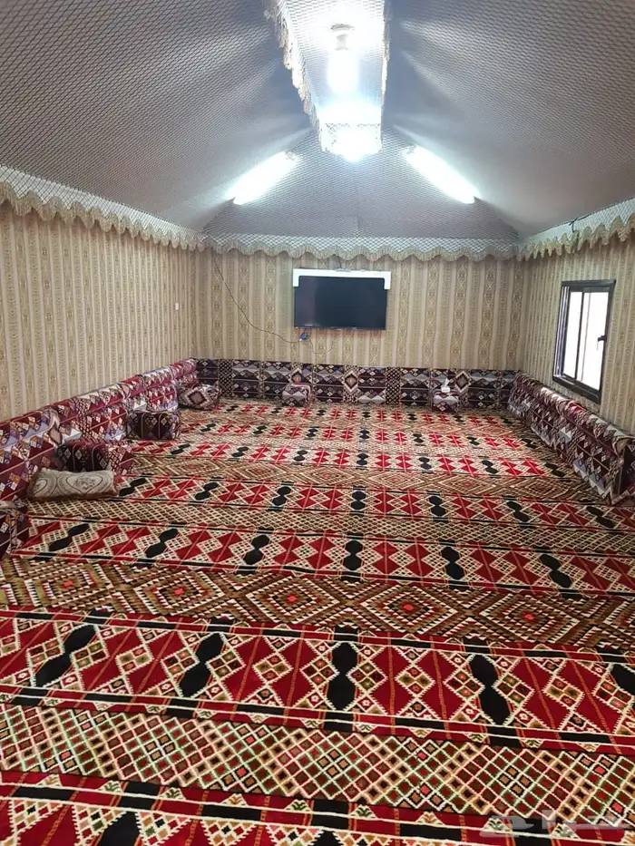 تفصيل سقف قرميد مع تلبيس قماش ومجالس عربيه 12