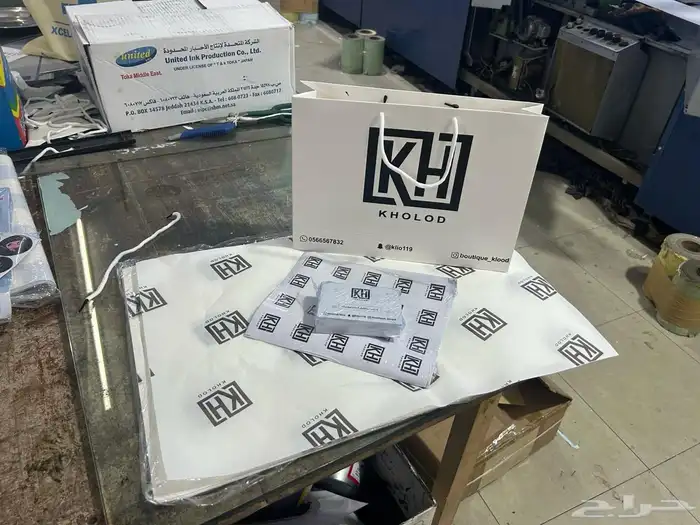 تنفيد كافت أنواع المطبوعات ليبل قماش لوقو جلد بوكسات عبايات 3