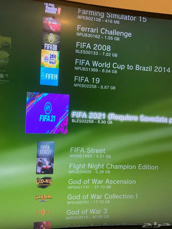 تهكير سوني 3 على نظام الهين مع 6مكتبات  ويوجد ملحقات للبيع 4