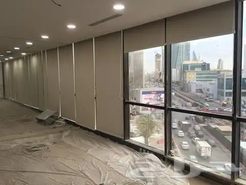 ستائر أمريكي تركي اقمشة ويفي لينين بلاك اوت 38