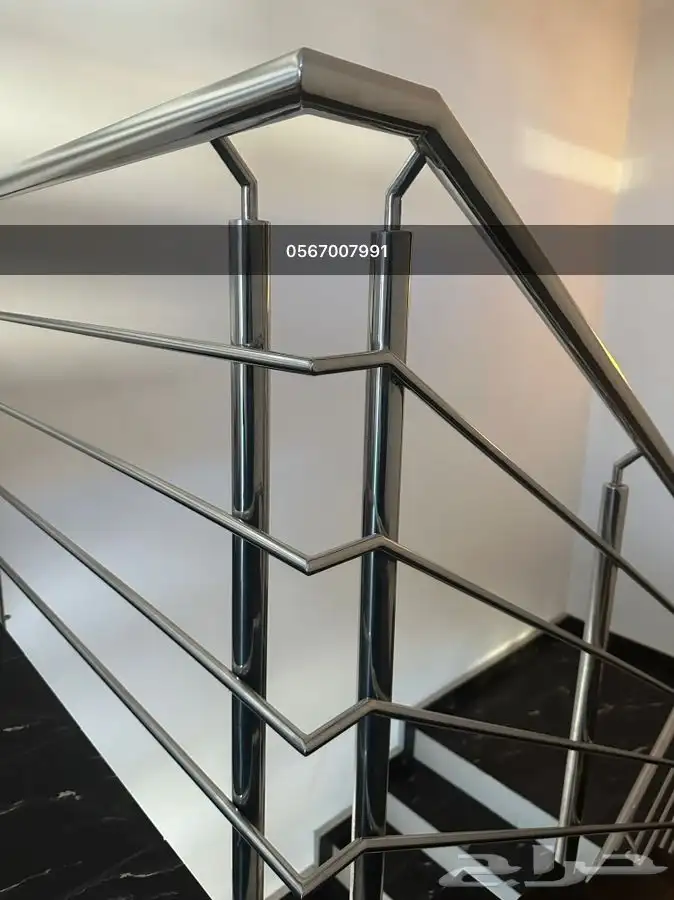 ورشة استنلس استيل دربزان درج حواجز شبابيك 28