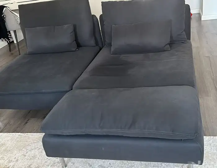 كنب شمواه اللون رمادي غامق 0