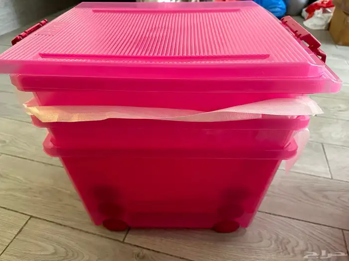 علب بلاستك عميقه فوشي اللون 6