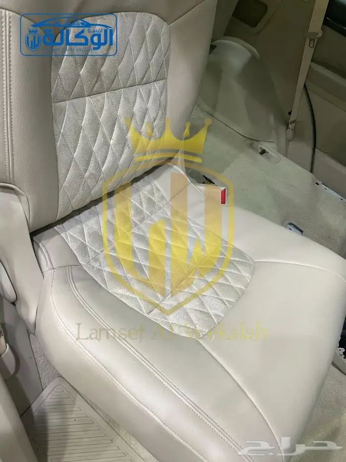 تفصيل مراتب جلد مع قماش لاندكروزر تورنق 4