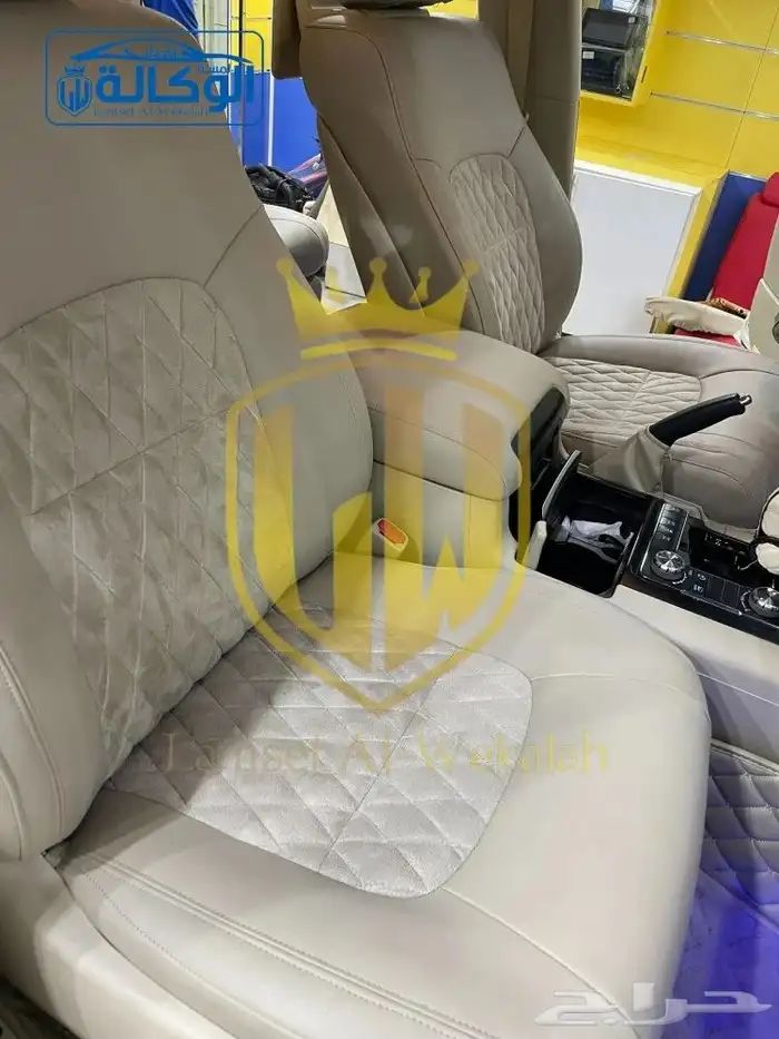 تفصيل مراتب جلد مع قماش لاندكروزر تورنق 6