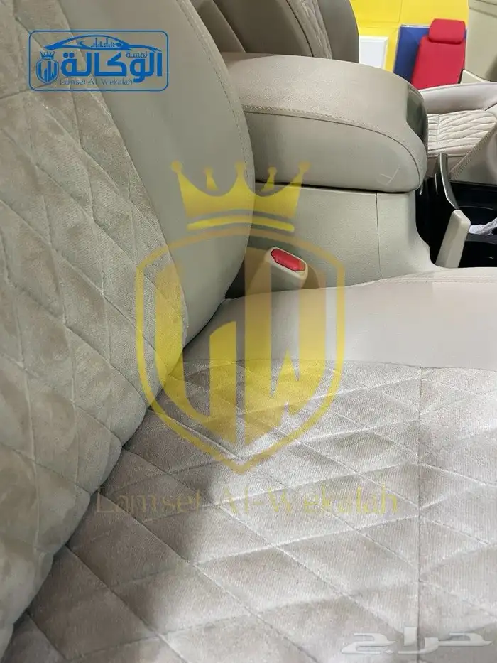 تفصيل مراتب جلد مع قماش لاندكروزر تورنق 5