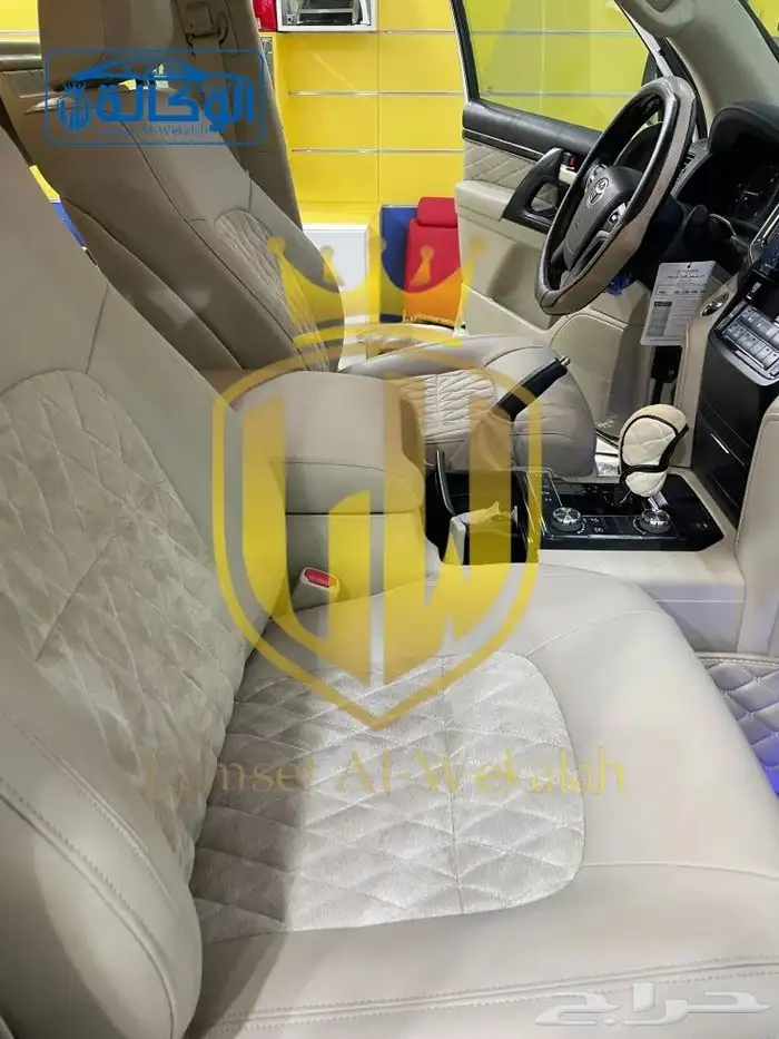 تفصيل مراتب جلد مع قماش لاندكروزر تورنق 2