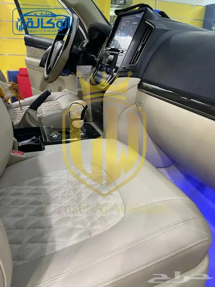 تفصيل مراتب جلد مع قماش لاندكروزر تورنق 0