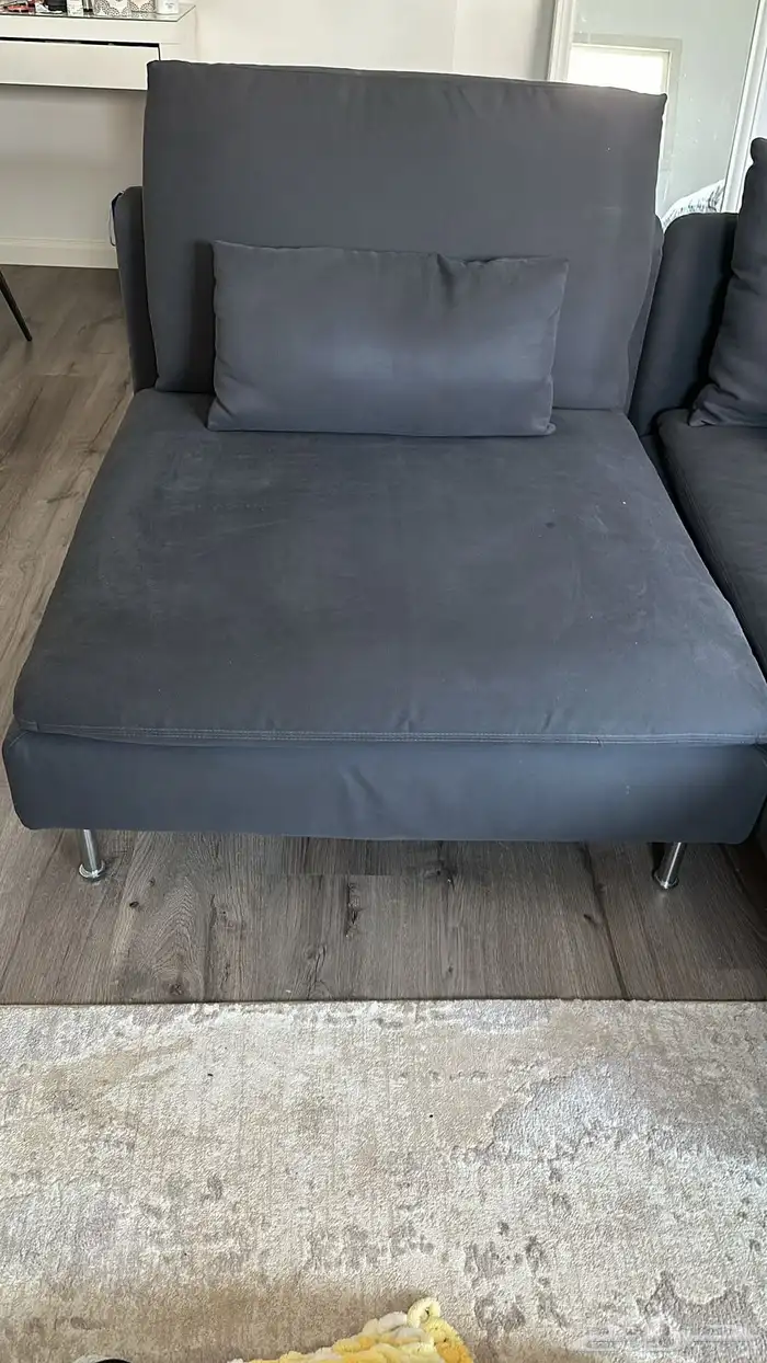 كنب شمواه اللون رمادي غامق 1