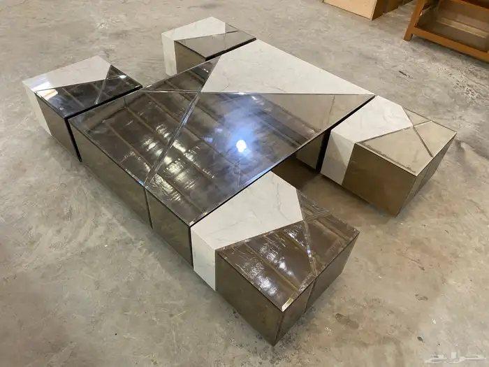 طاولات مجالس و طعام من انواع خامات الخشب المتاحة 6