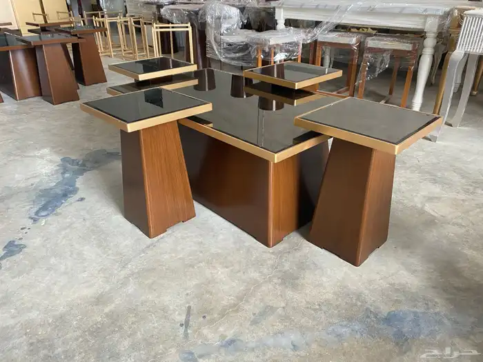 طاولات مجالس و طعام من انواع خامات الخشب المتاحة 28