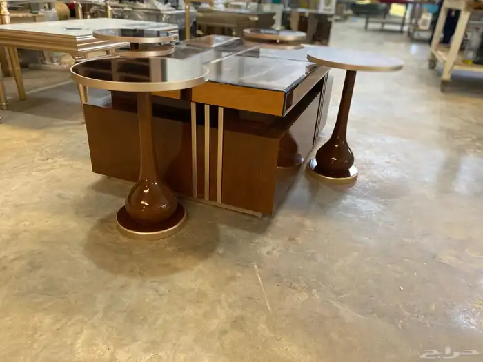 طاولات مجالس و طعام من انواع خامات الخشب المتاحة 22