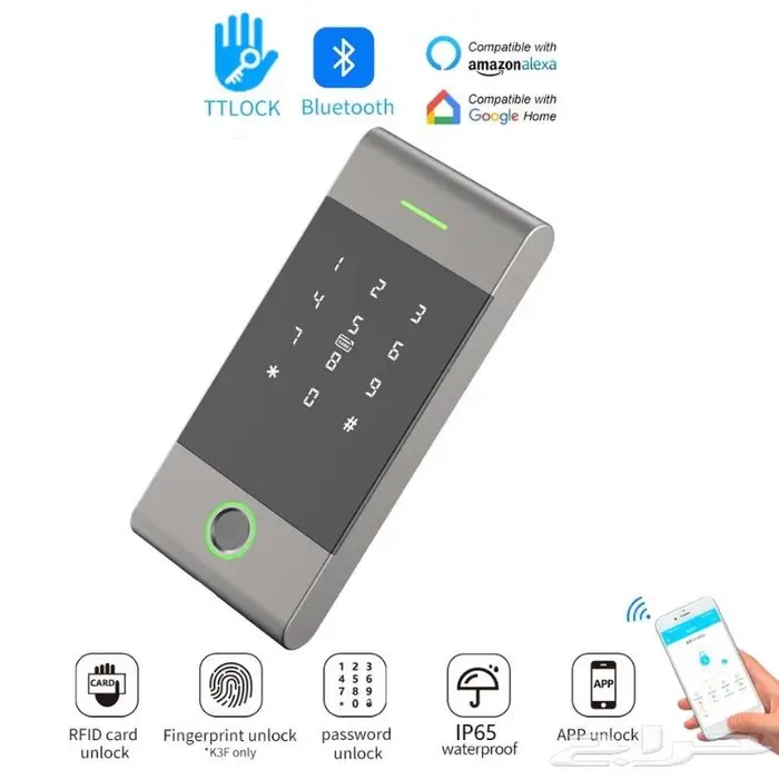 اكسس كنترول access control قفل ذكي للعمائر 1