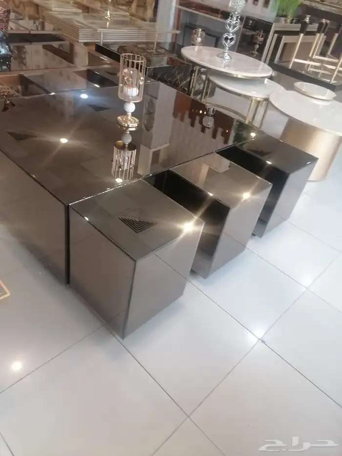 طاولات مجالس و طعام من انواع خامات الخشب المتاحة 21