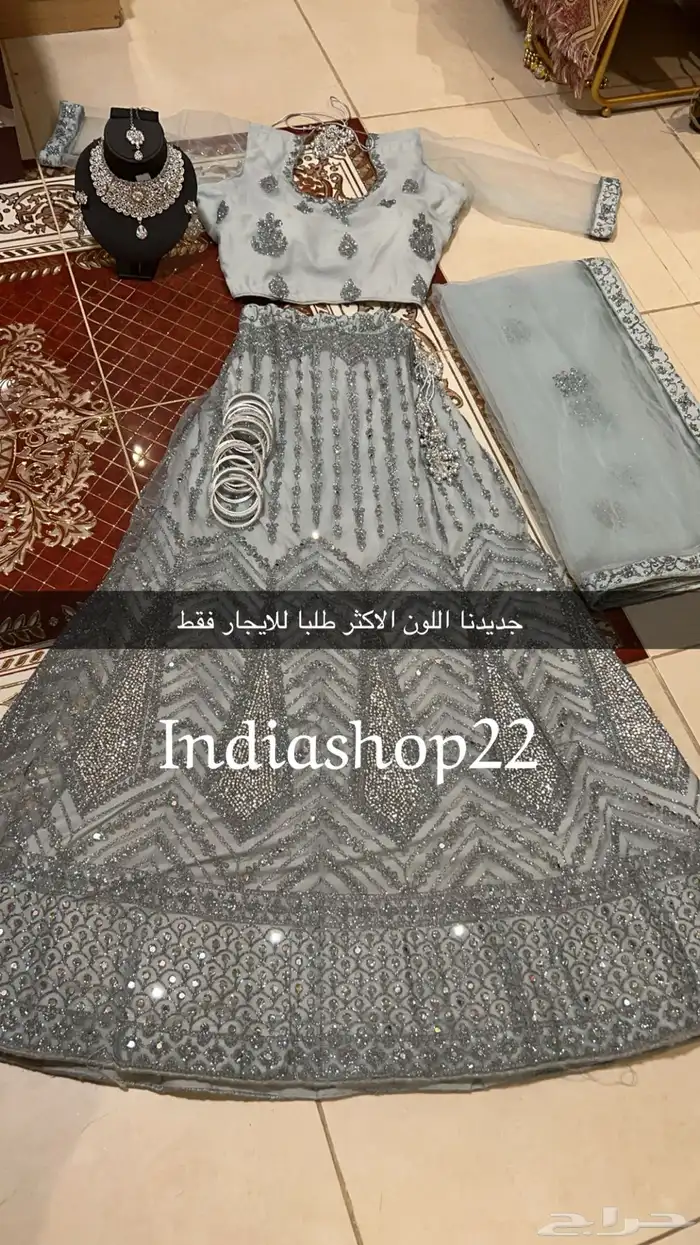 ملابس وكوش هنديه للايجار 4