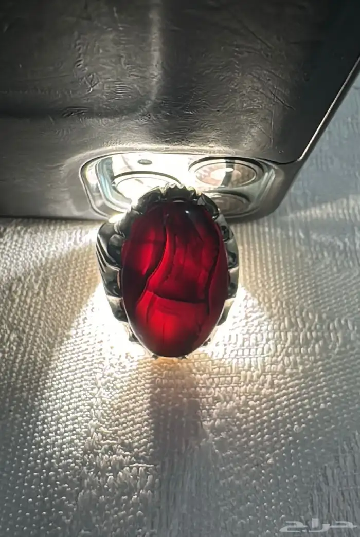 خاتم عقيق يماني كرزي 4