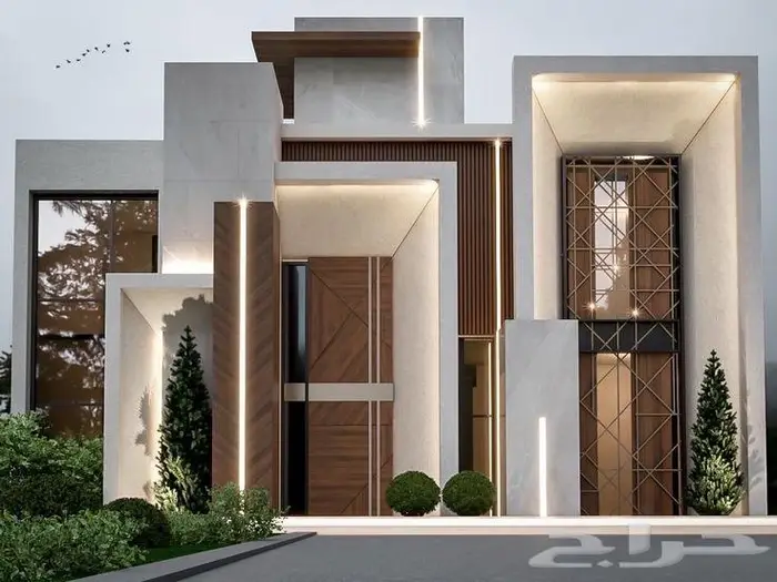 تصميم واجهات فلل مع اختيار خامات اقل تكلفه بالتنفيذ 0
