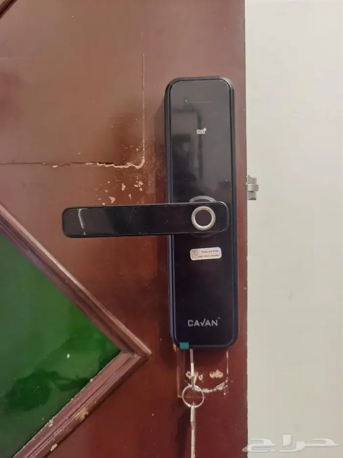 قفل باب ذكي بصمة تركيب برمجة كوالين بصمة قفل بجوال 0