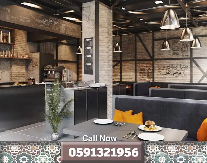 تصميم ديكور داخلي مصمم ديكورات تصميم كافيه تصميم محل تصميم3D 6