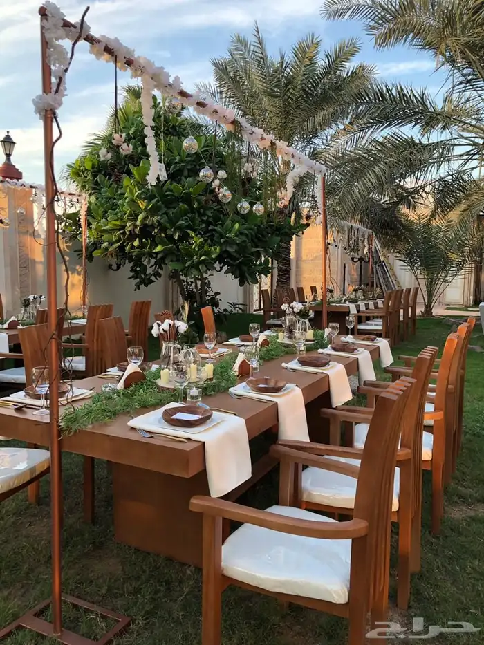 طاولات طعام خشب زان 6