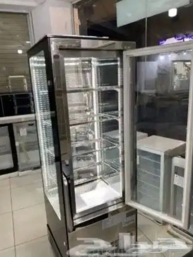 ثلاجة بانوراما 4 جوانب زجاج استيل.. 2
