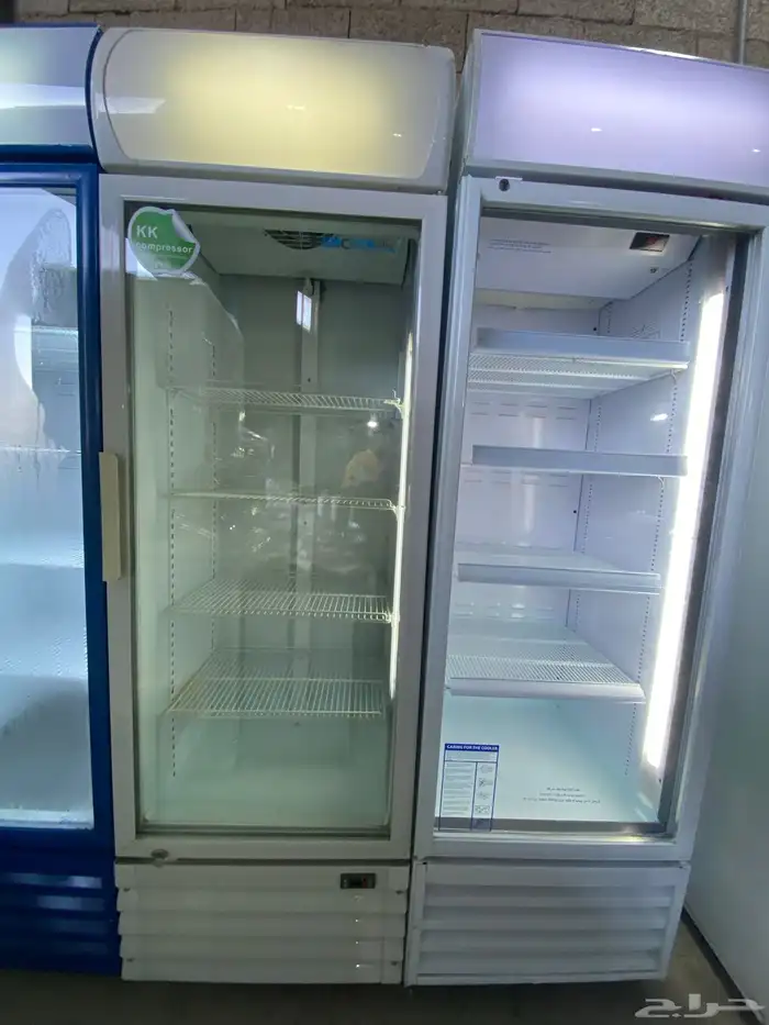 ثلاجات عرض باب زجاج شبة جديدة 0