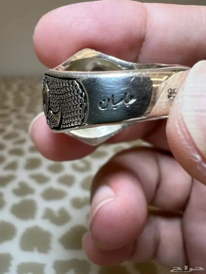 خاتمين فضة اوبال ابيض 5