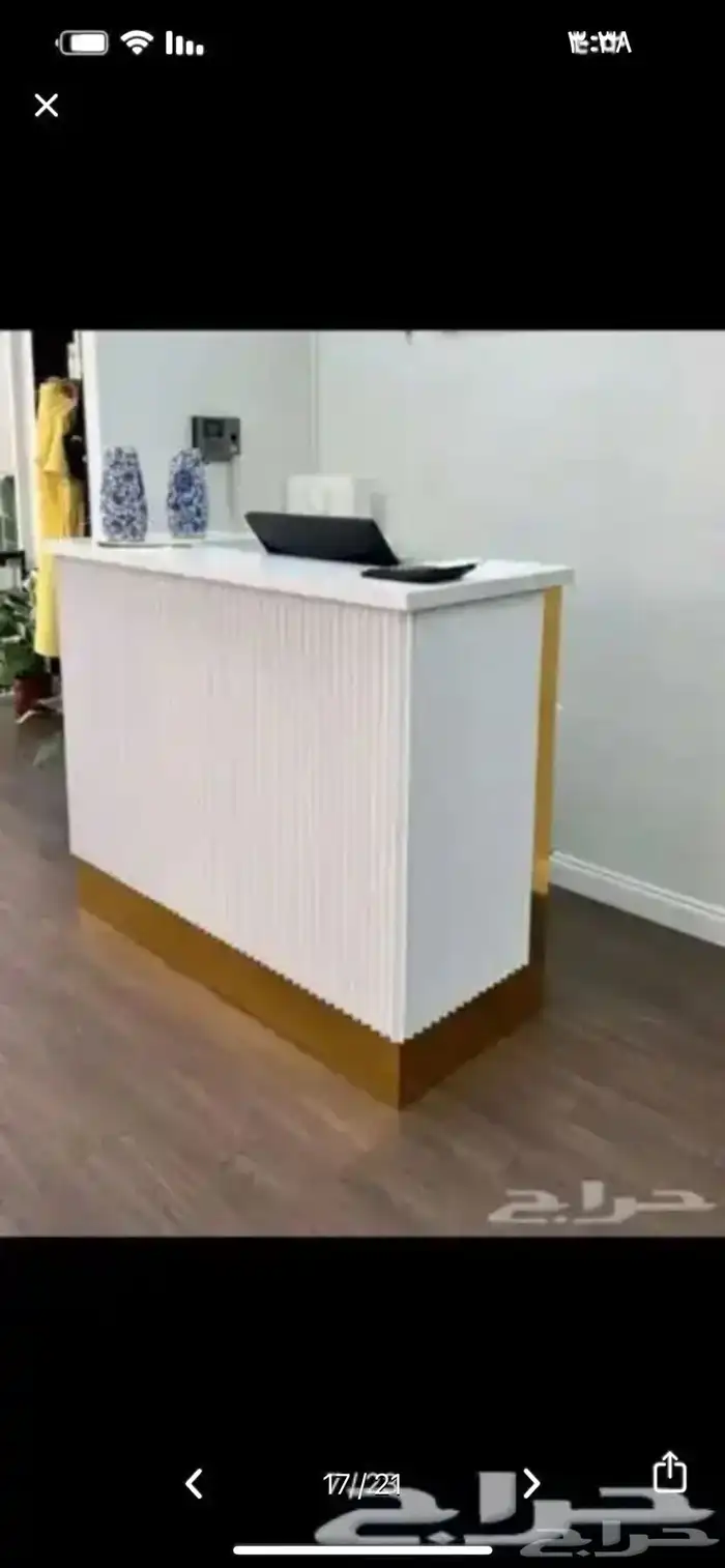 كاشير استقبال مكتب استقبال طاوله عرض دولاب عرض 4