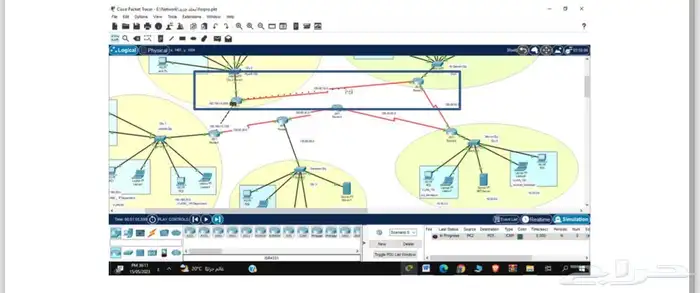 مشروع تخرج شبكات على Packet tracer 1