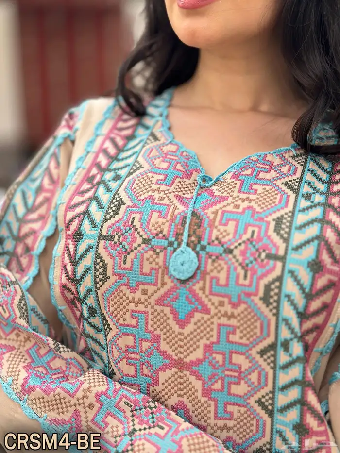 جلابيات سنارة تطريز اردني 1