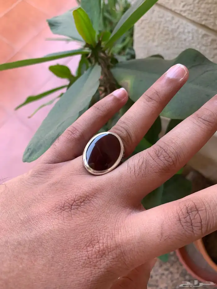 خاتم عقيق كرز الكرز 0