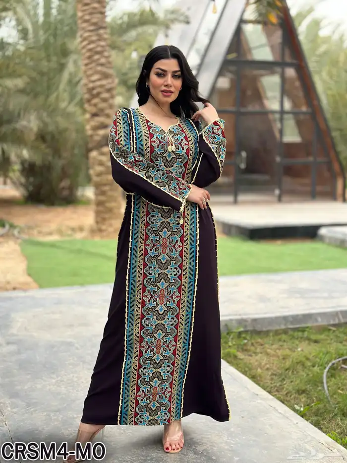 جلابيات سنارة تطريز اردني 4