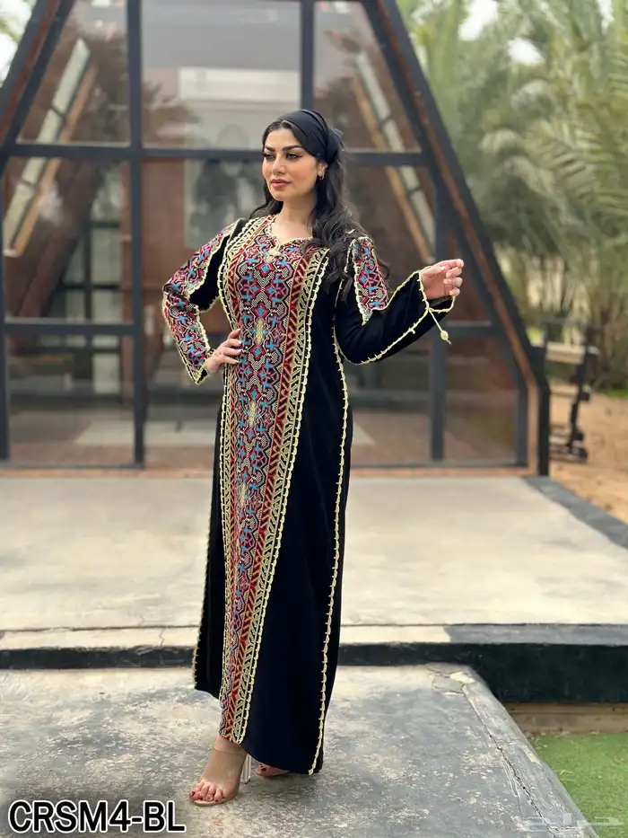 جلابيات سنارة تطريز اردني 3