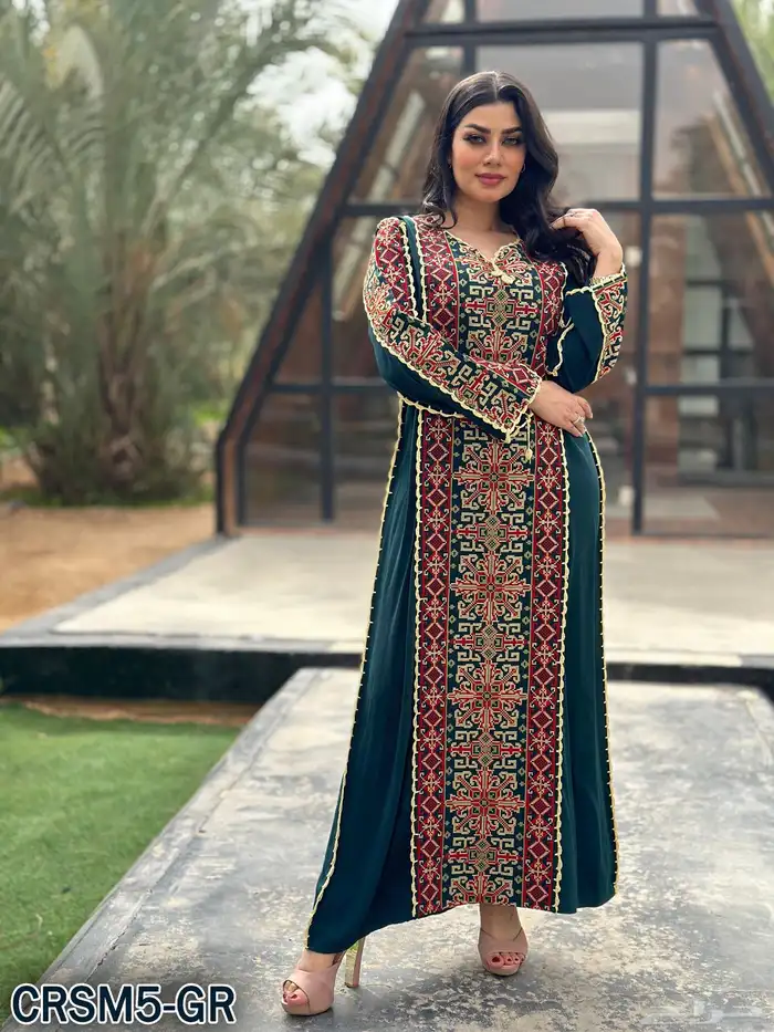 جلابيات سنارة تطريز اردني 5