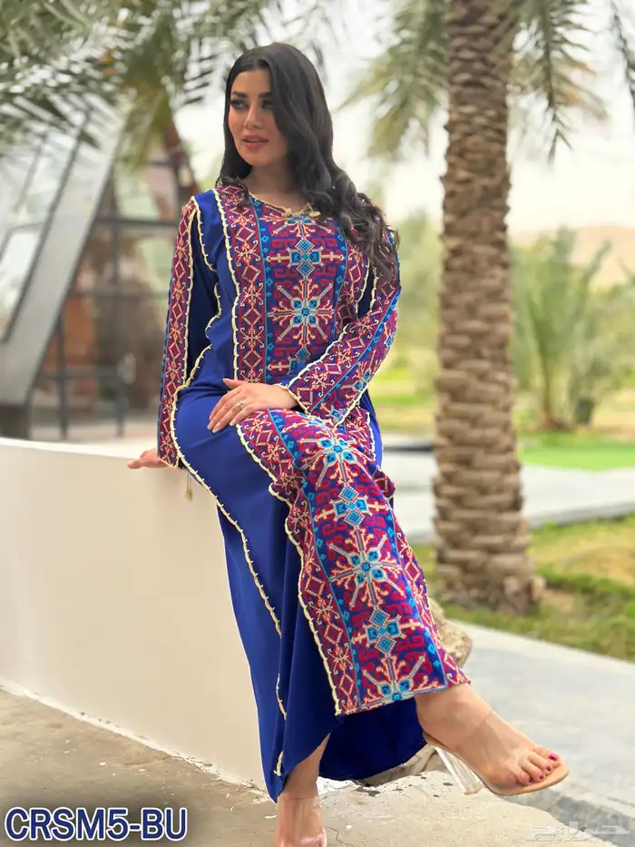 جلابيات سنارة تطريز اردني 15