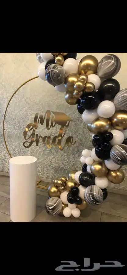 تنسيق بالونات واضاءه 8