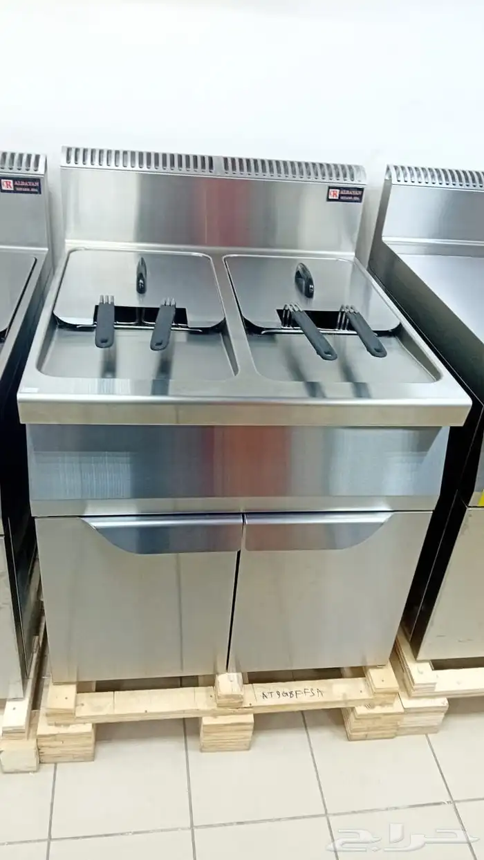 قلاية غاز دبل 4 سلات مع طاولة 0