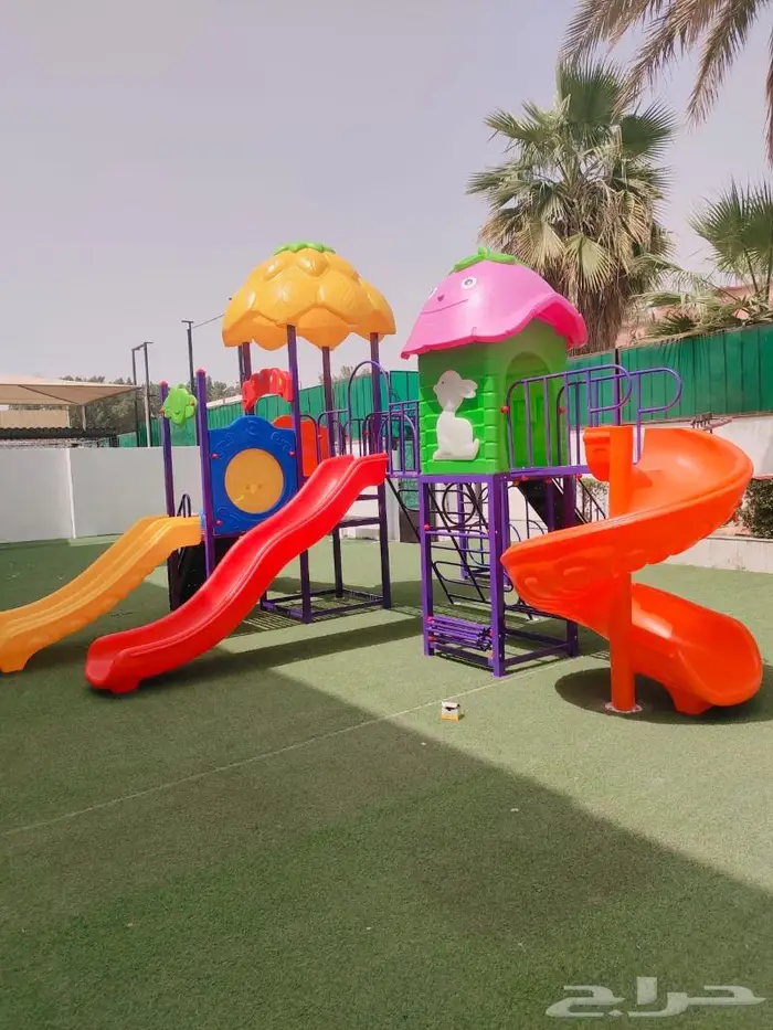 العاب حدايق ثلاث كوخ ودوار صحن صغير وكبير 2