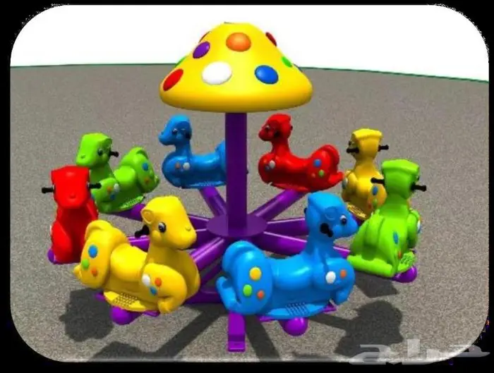 العاب حدايق ثلاث كوخ ودوار صحن صغير وكبير 10