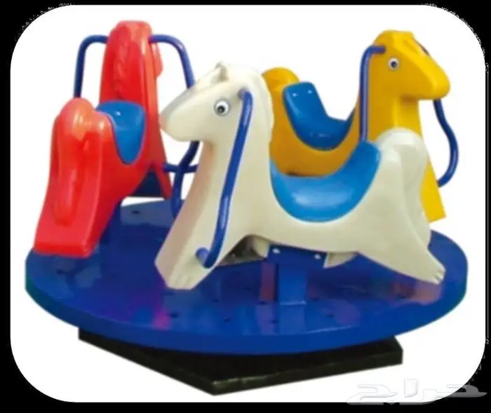 العاب حدايق ثلاث كوخ ودوار صحن صغير وكبير 4