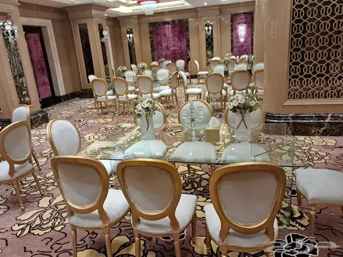 ايجار طاولات طعام وكراسي - تأجير 11