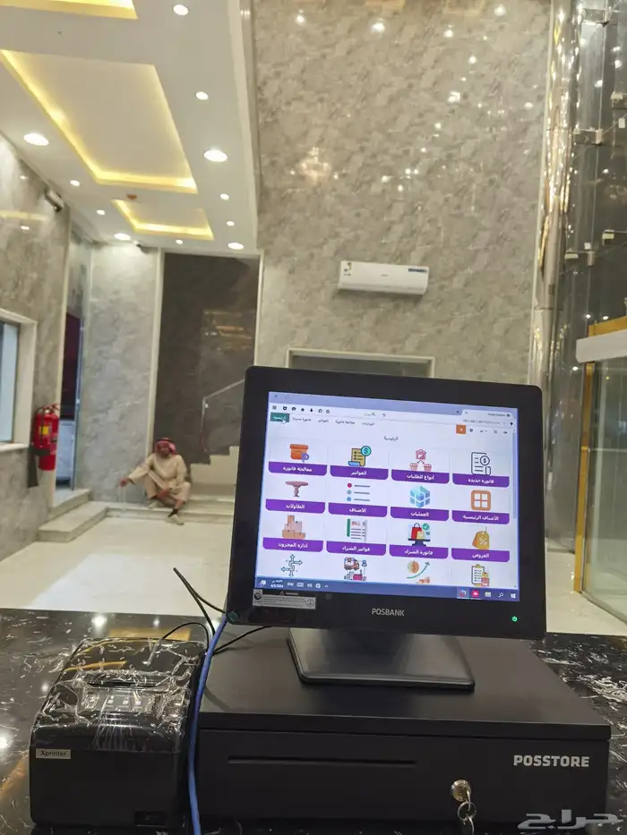 اجهزة كاشير لمس وعادي وتابلت جهاز مناديب مطاعم كافي تموينات 2