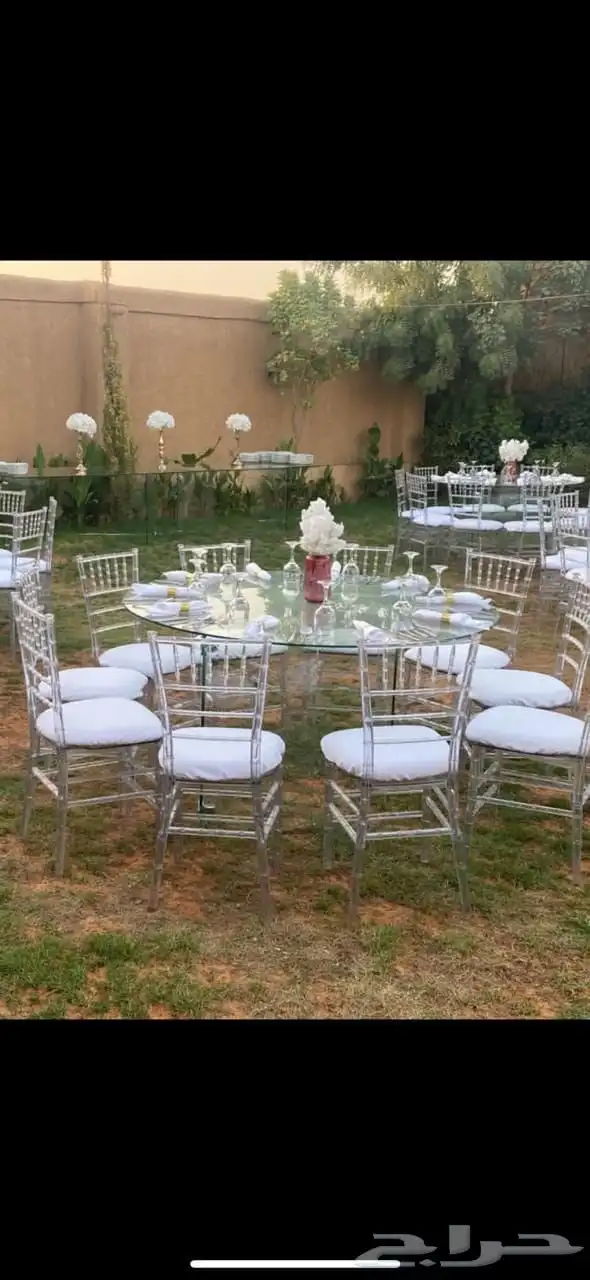 ايجار طاولات طعام وكراسي - تأجير 1