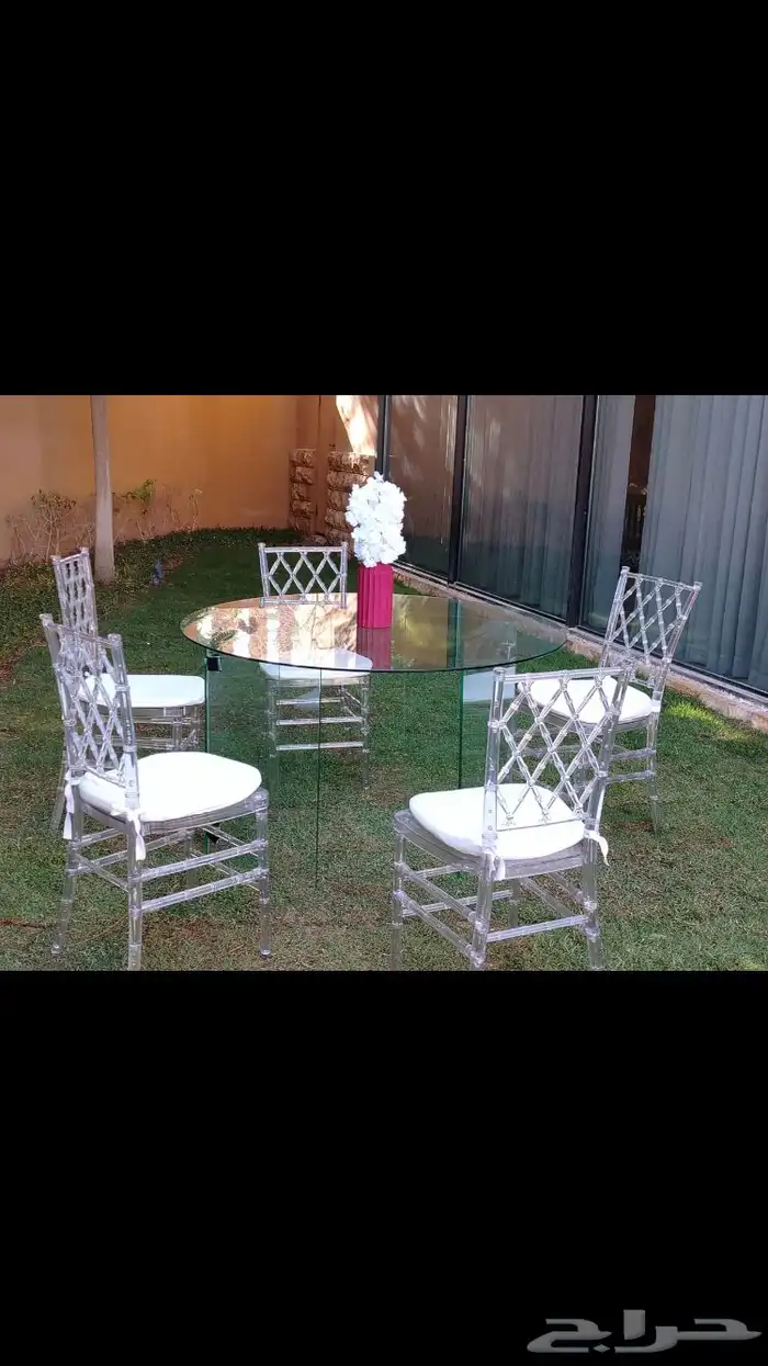 ايجار طاولات طعام وكراسي - تأجير 5